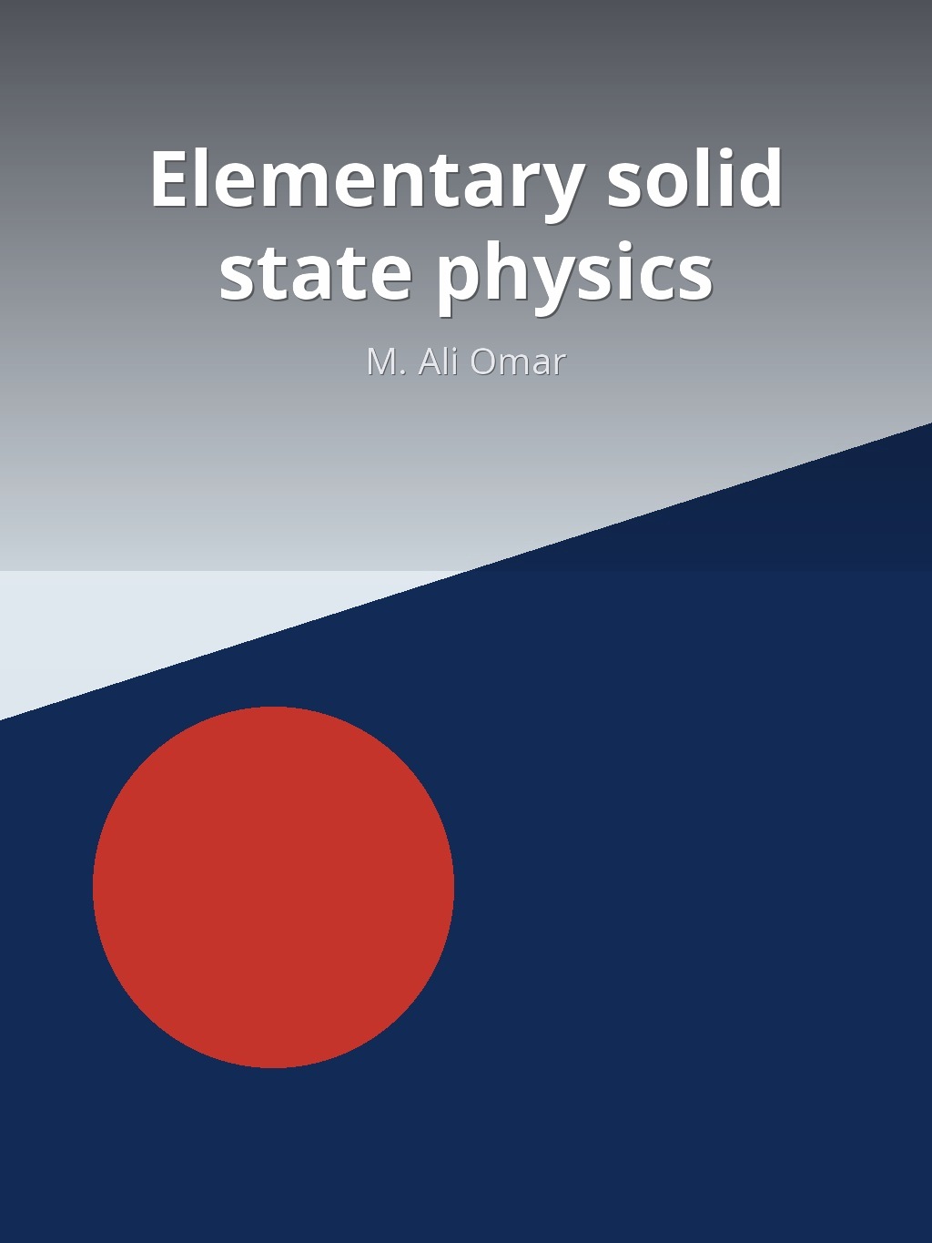 Elementary solid state physics by M. Ali Omar book cover