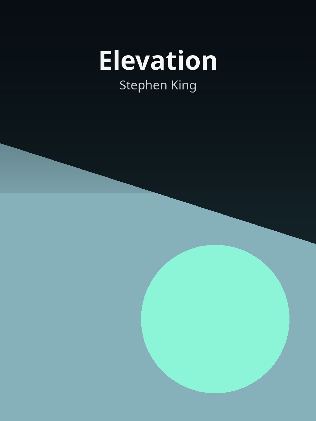 Elevation by Stephen King book cover