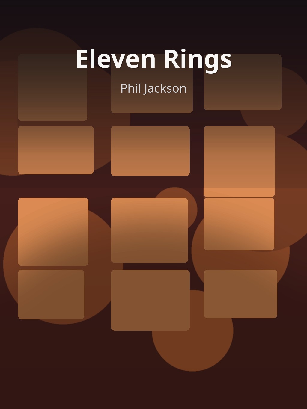 Eleven Rings by Phil Jackson book cover