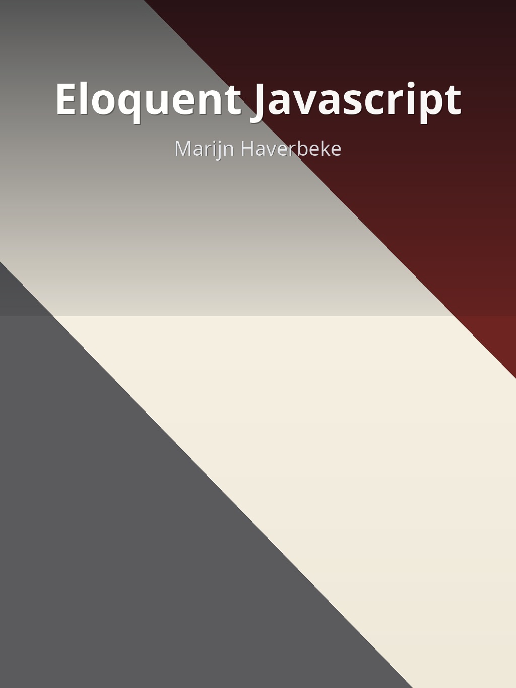 Eloquent Javascript by Marijn Haverbeke book cover