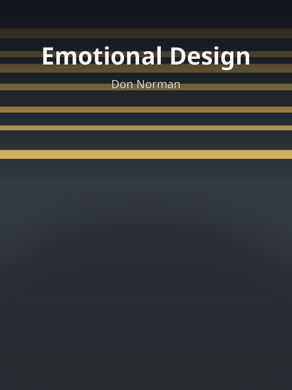 Emotional Design by Don Norman book cover
