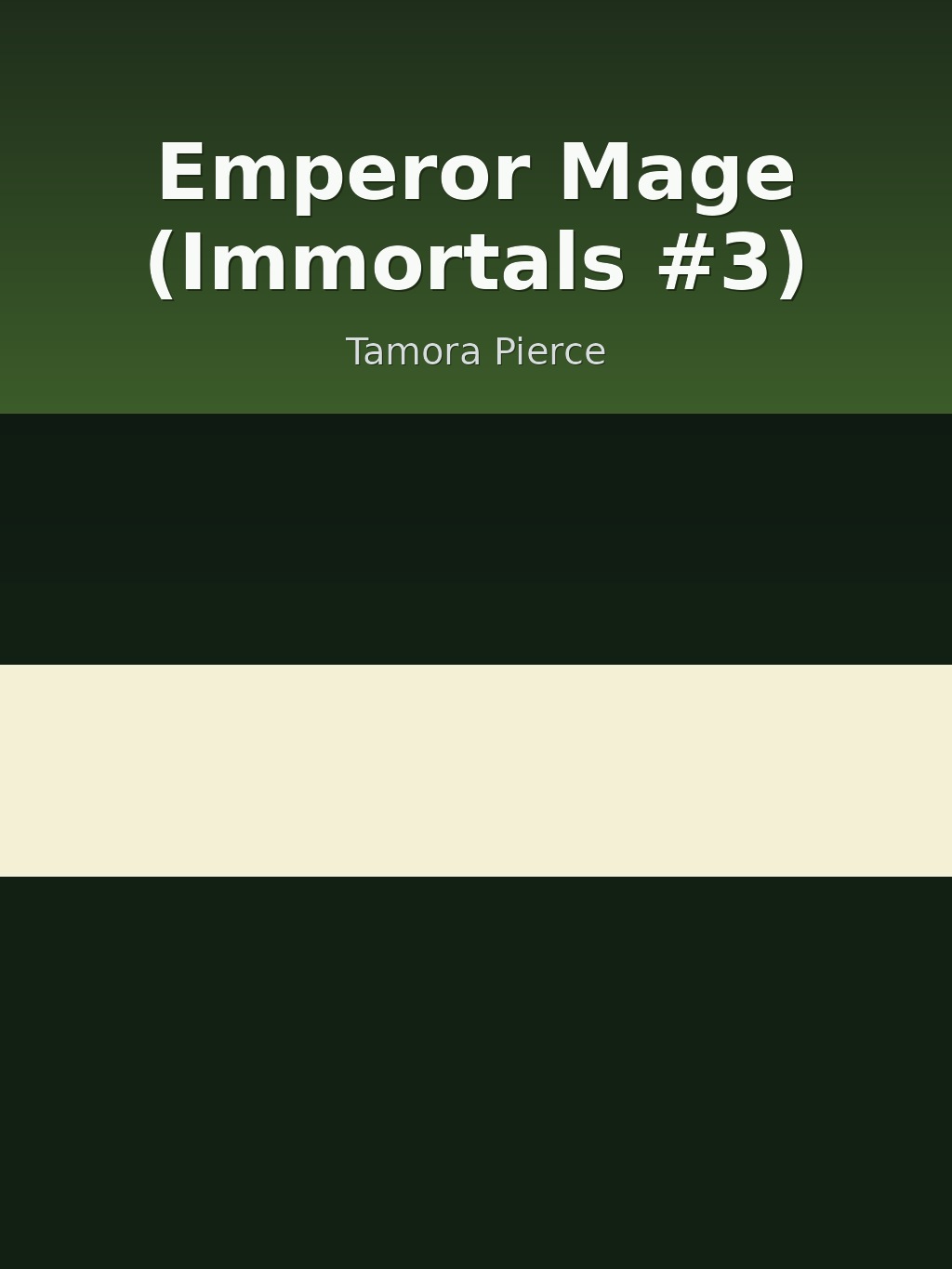 Emperor Mage (Immortals #3) by Tamora Pierce book cover