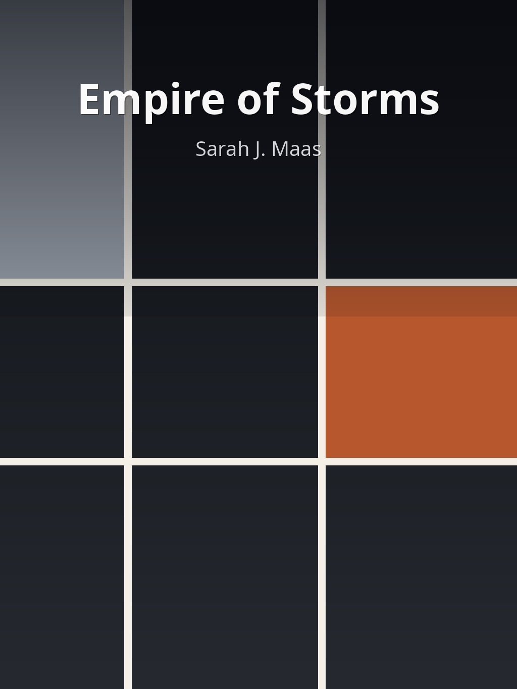 Empire of Storms by Sarah J. Maas book cover