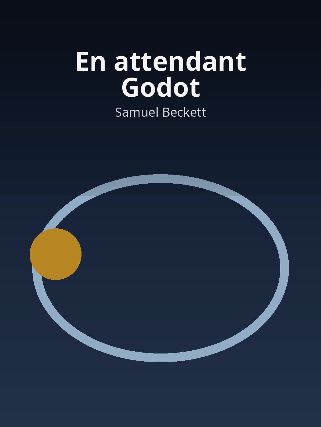 En attendant Godot by Samuel Beckett book cover