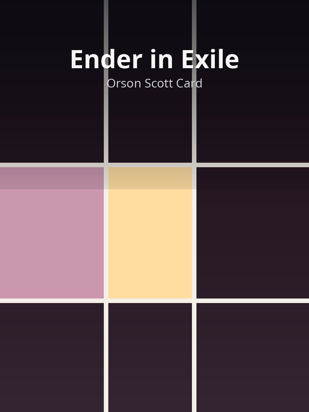 Ender in Exile by Orson Scott Card book cover