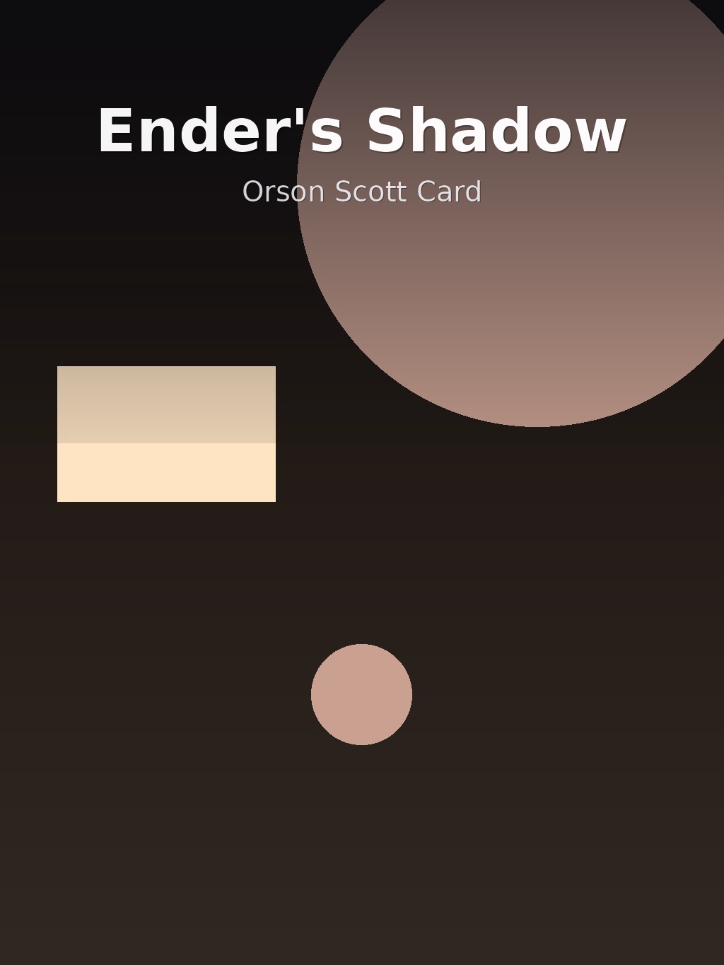 Ender's Shadow by Orson Scott Card book cover