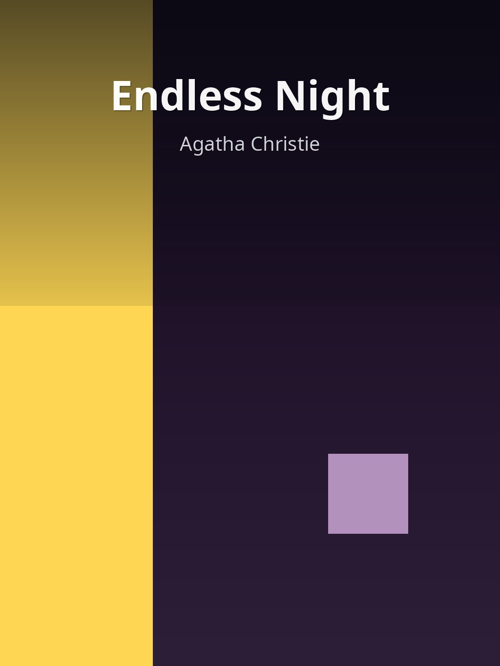 Endless Night by Agatha Christie book cover