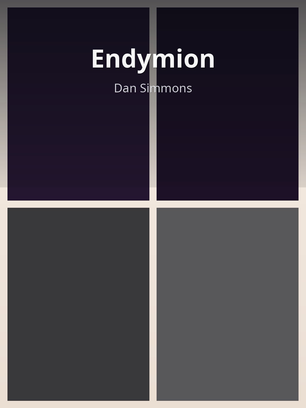 Endymion by Dan Simmons book cover