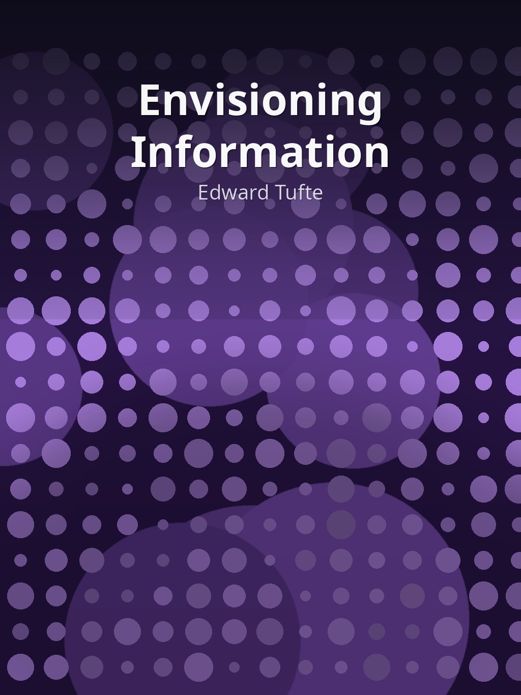 Envisioning Information by Edward Tufte book cover