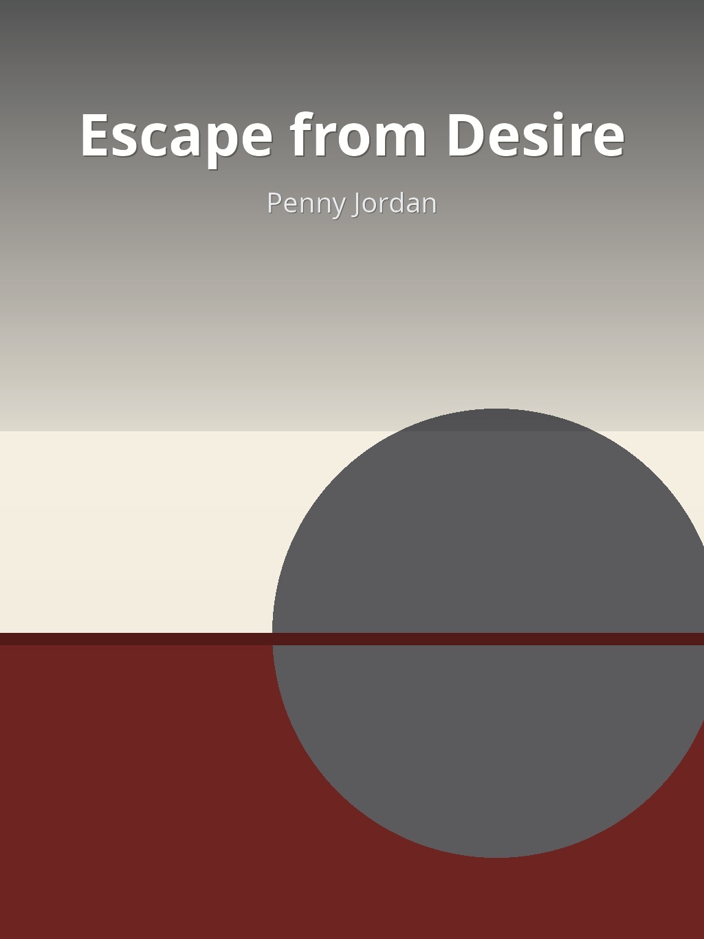 Escape from Desire by Penny Jordan book cover