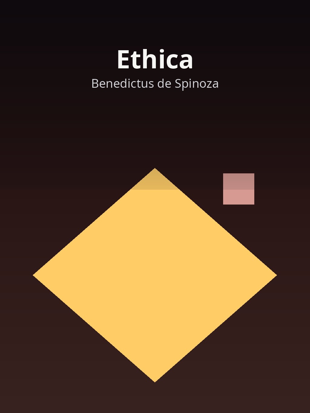 Ethica by Benedictus de Spinoza book cover