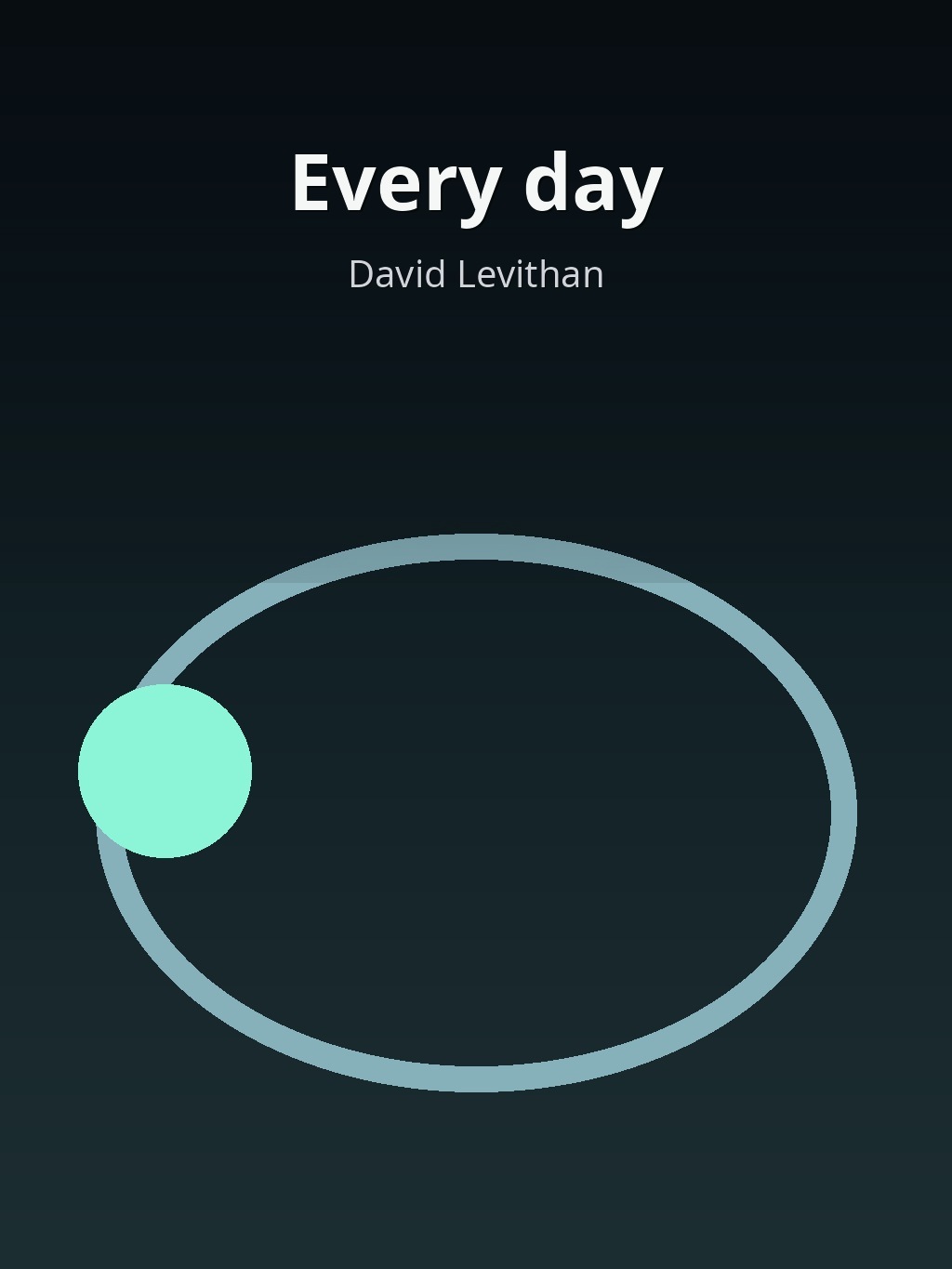 Every day by David Levithan book cover