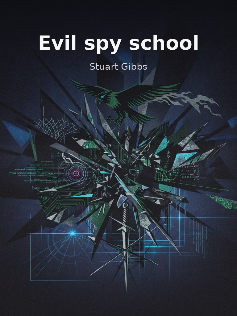 Evil spy school by Stuart Gibbs book cover