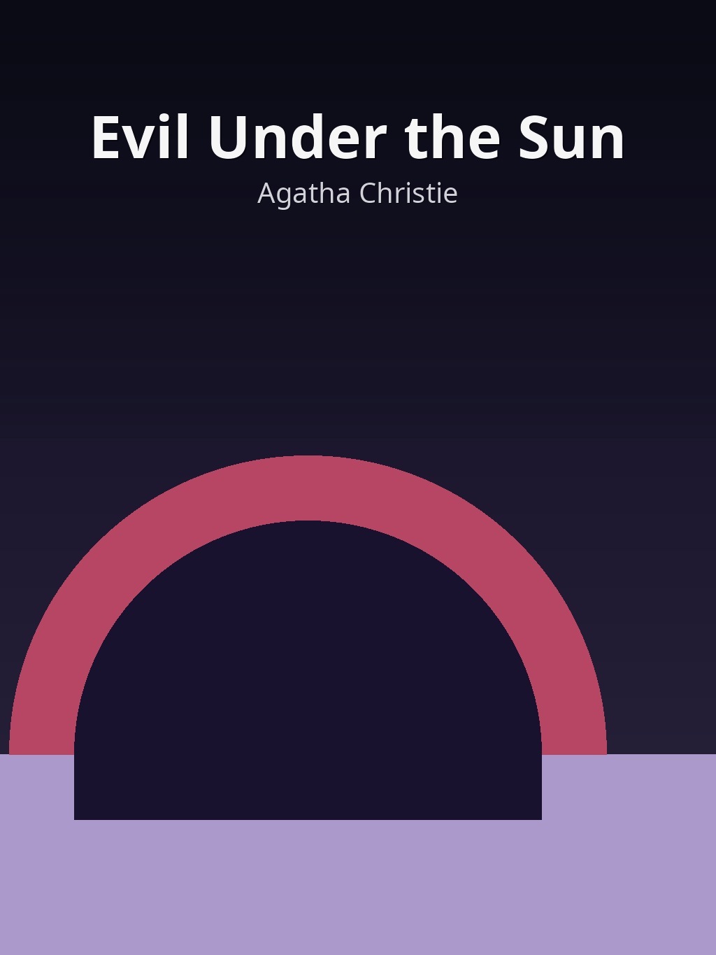 Evil Under the Sun by Agatha Christie book cover