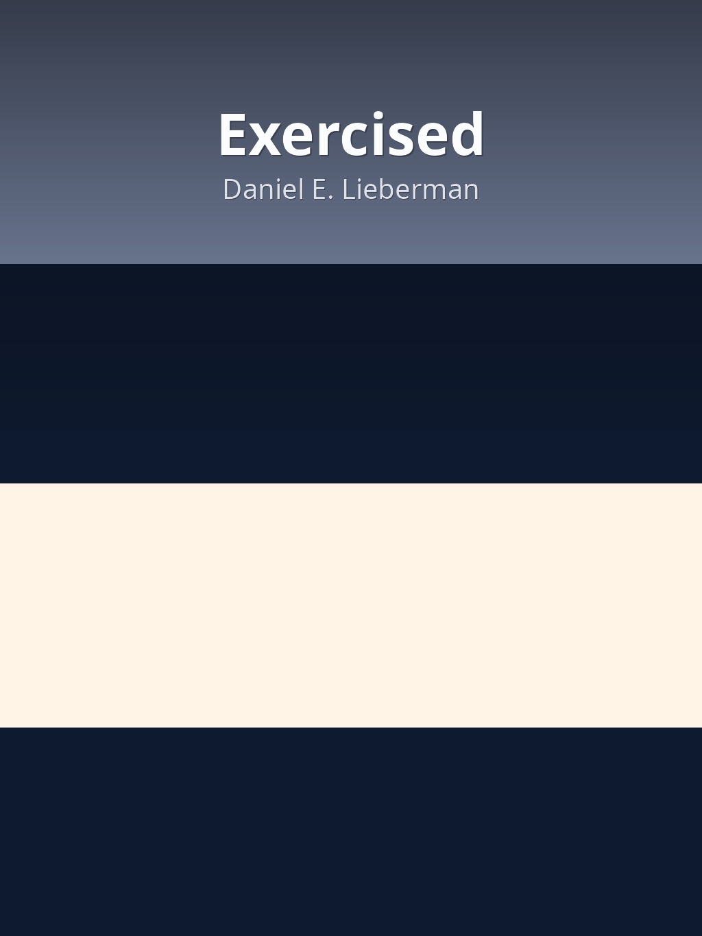 Exercised by Daniel E. Lieberman book cover
