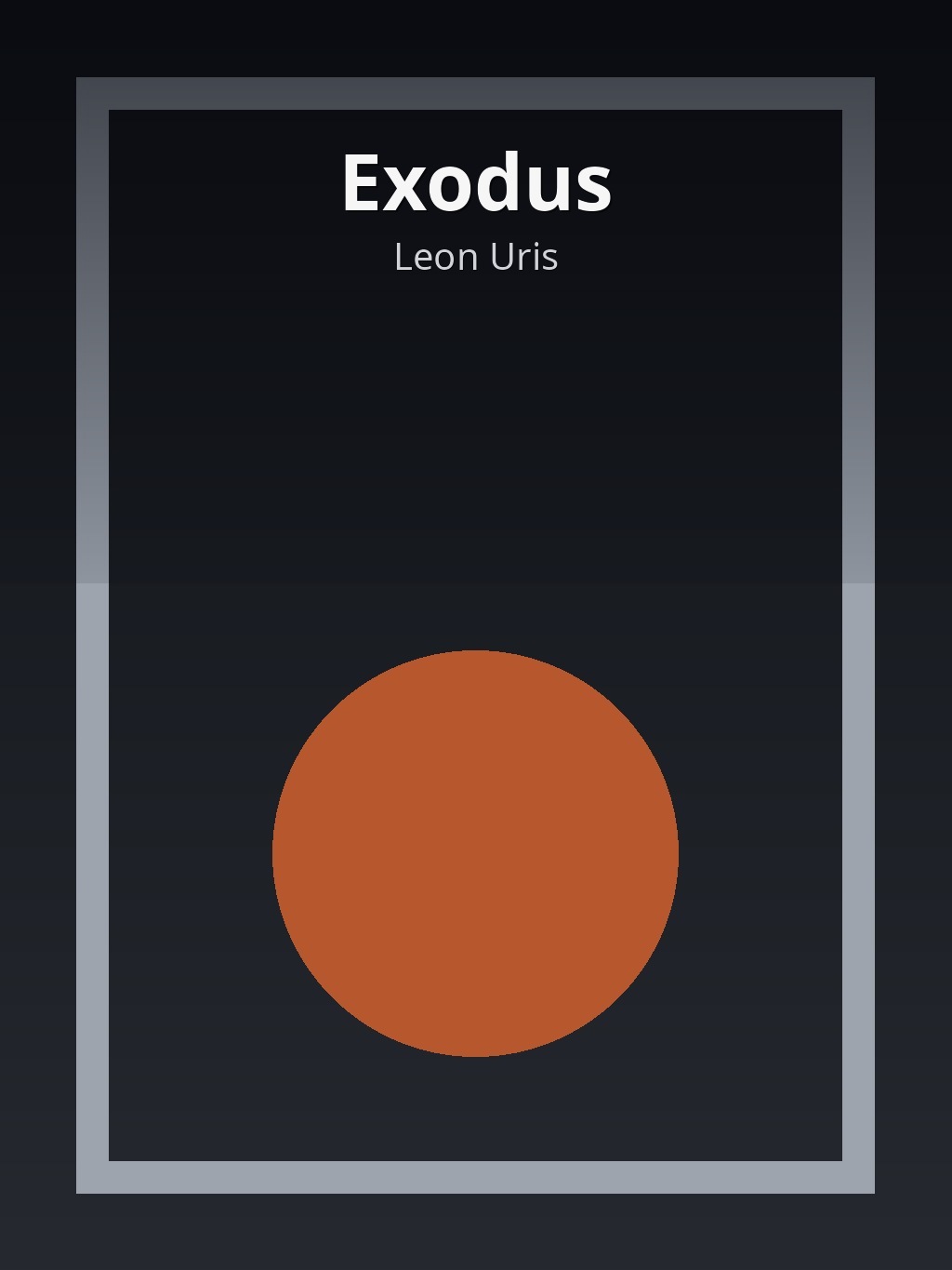Exodus by Leon Uris book cover
