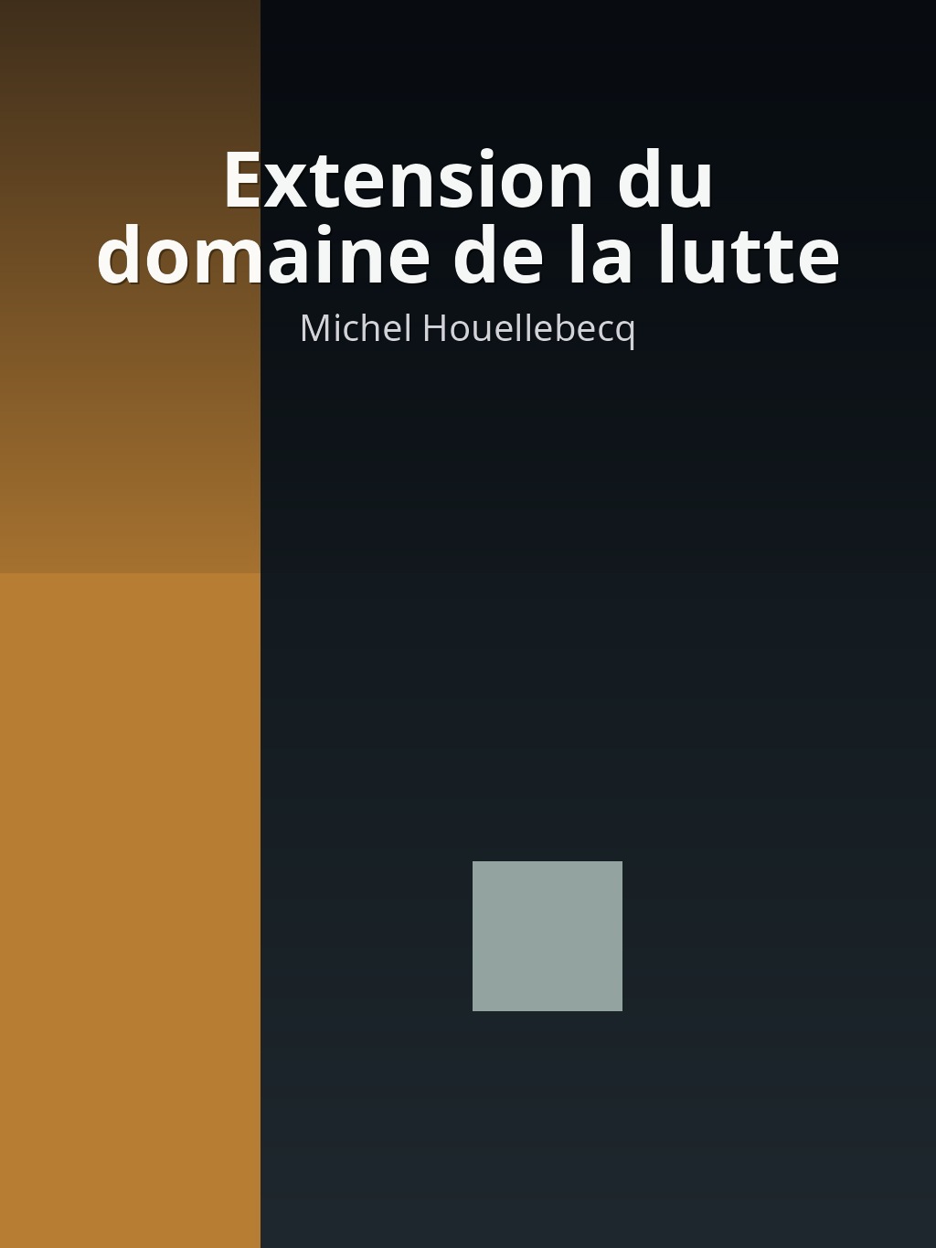 Extension du domaine de la lutte by Michel Houellebecq book cover