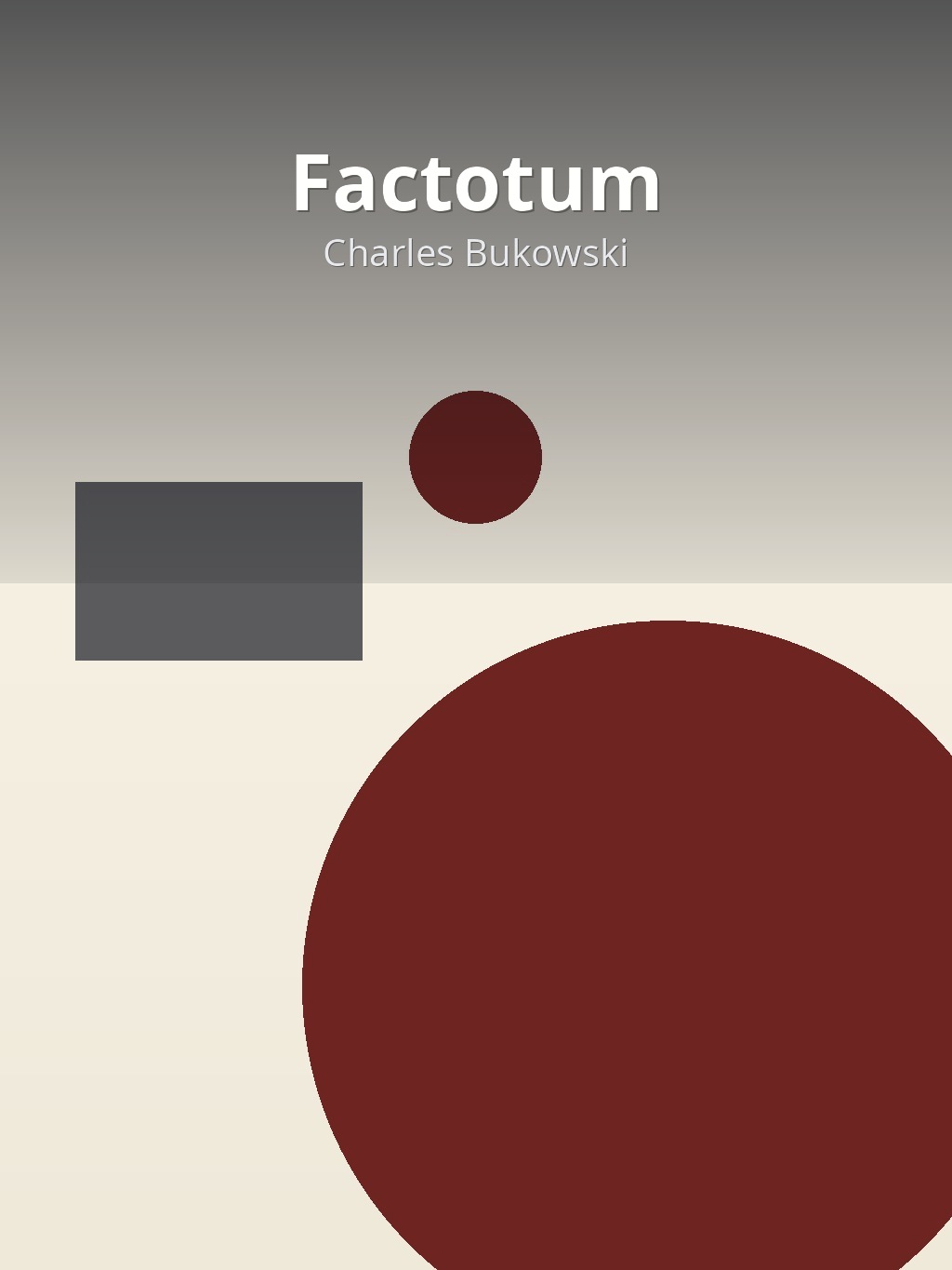 Factotum by Charles Bukowski book cover