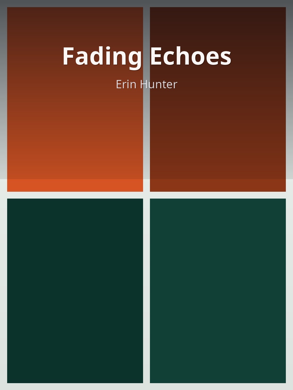 Fading Echoes by Erin Hunter book cover