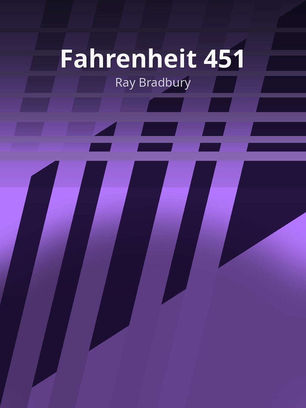 Fahrenheit 451 by Ray Bradbury book cover
