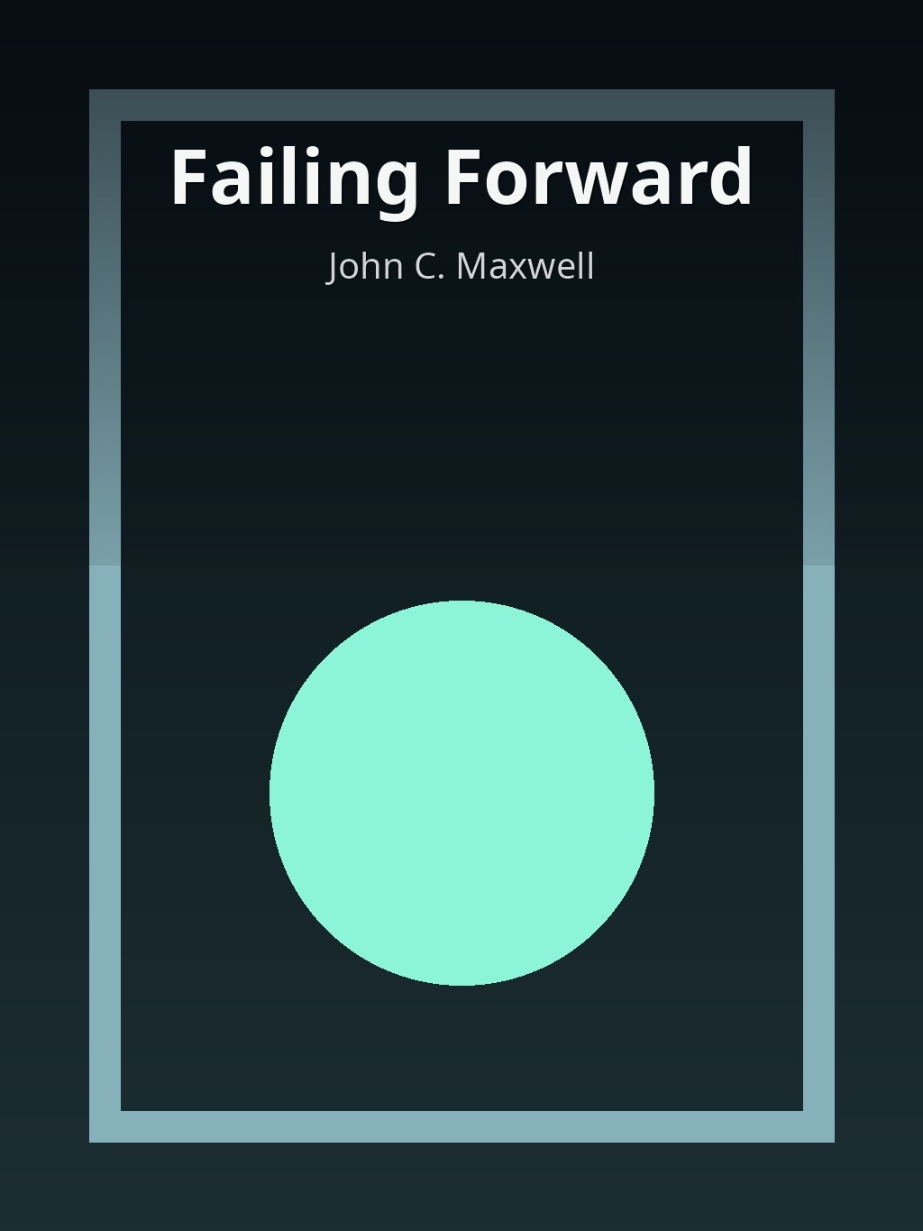 Failing Forward by John C. Maxwell book cover