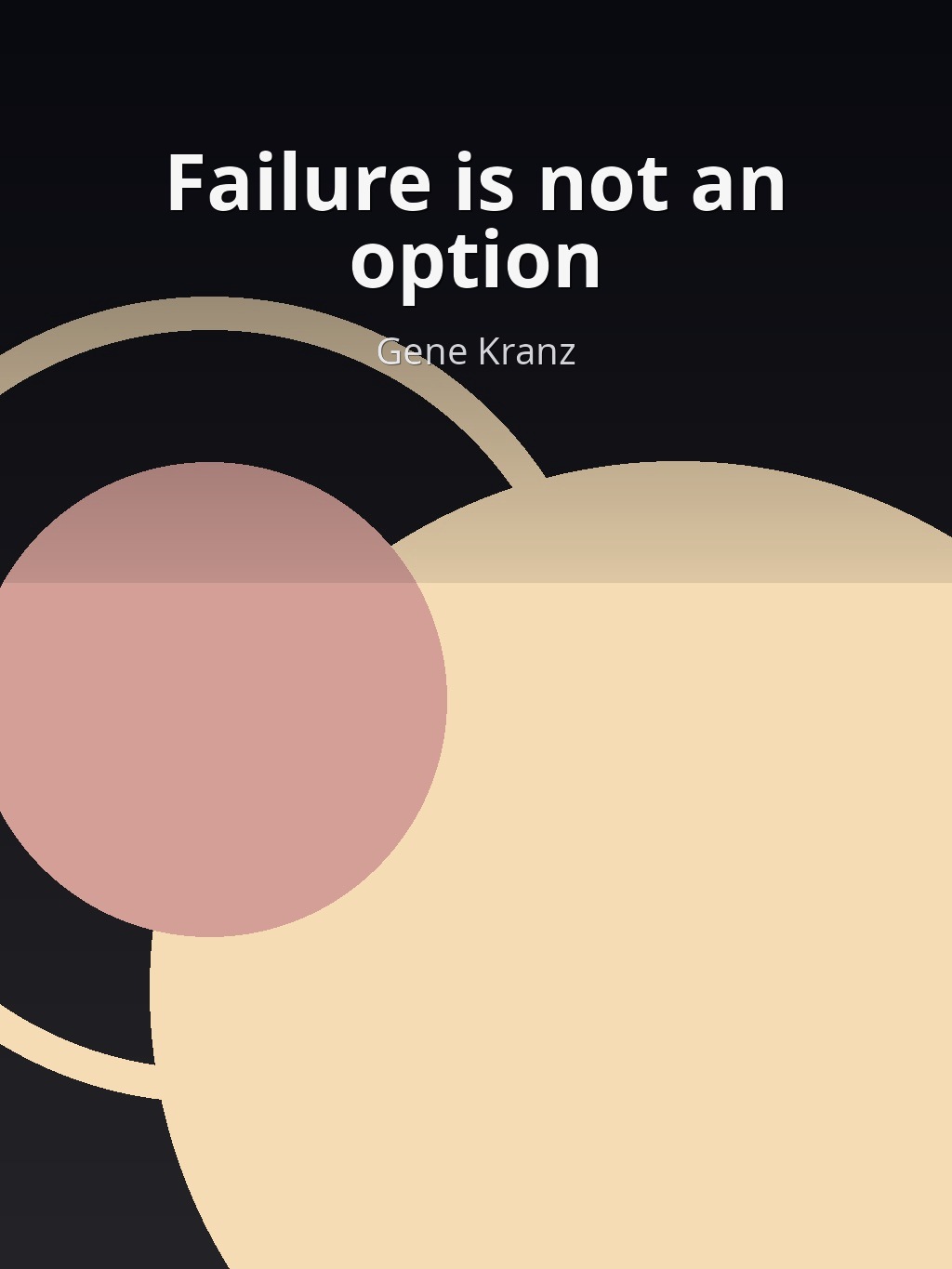 Failure is not an option by Gene Kranz book cover