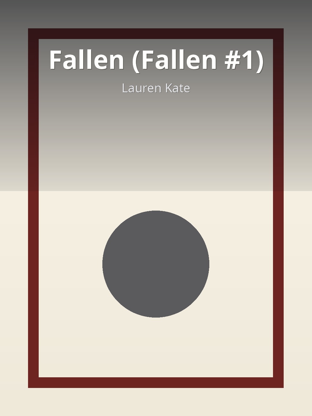 Fallen (Fallen #1) by Lauren Kate book cover