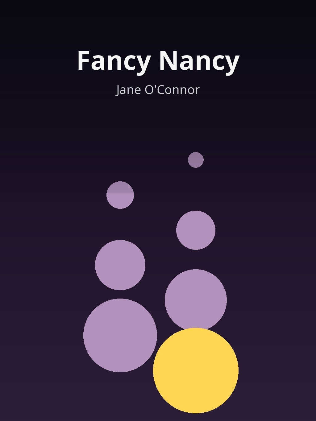 Fancy Nancy by Jane O'Connor book cover