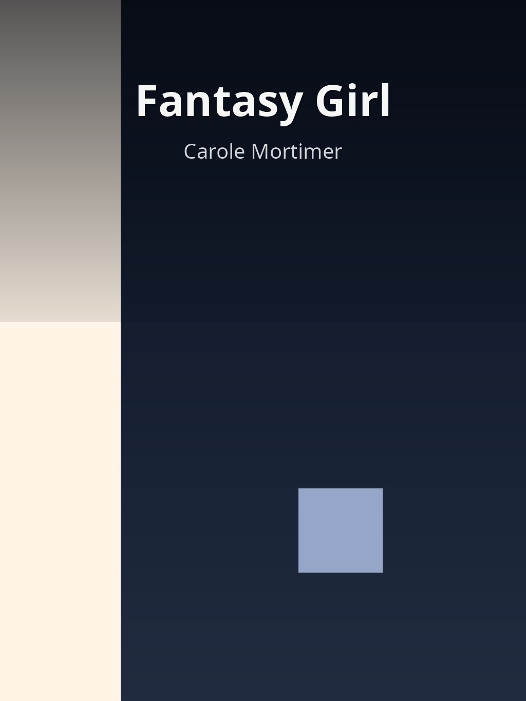 Fantasy Girl by Carole Mortimer book cover