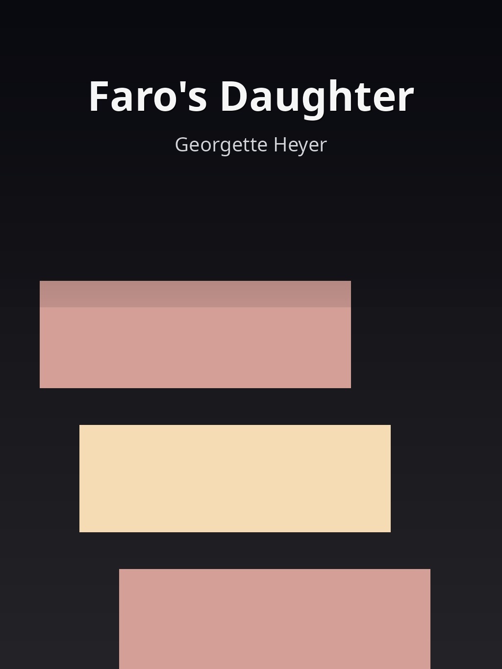 Faro's Daughter by Georgette Heyer book cover