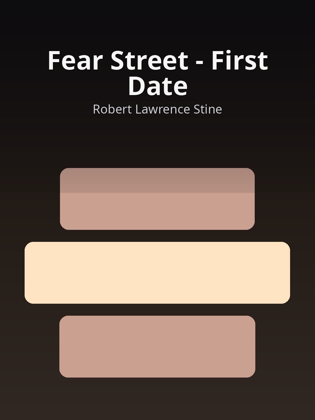 Fear Street - First Date by Robert Lawrence Stine book cover