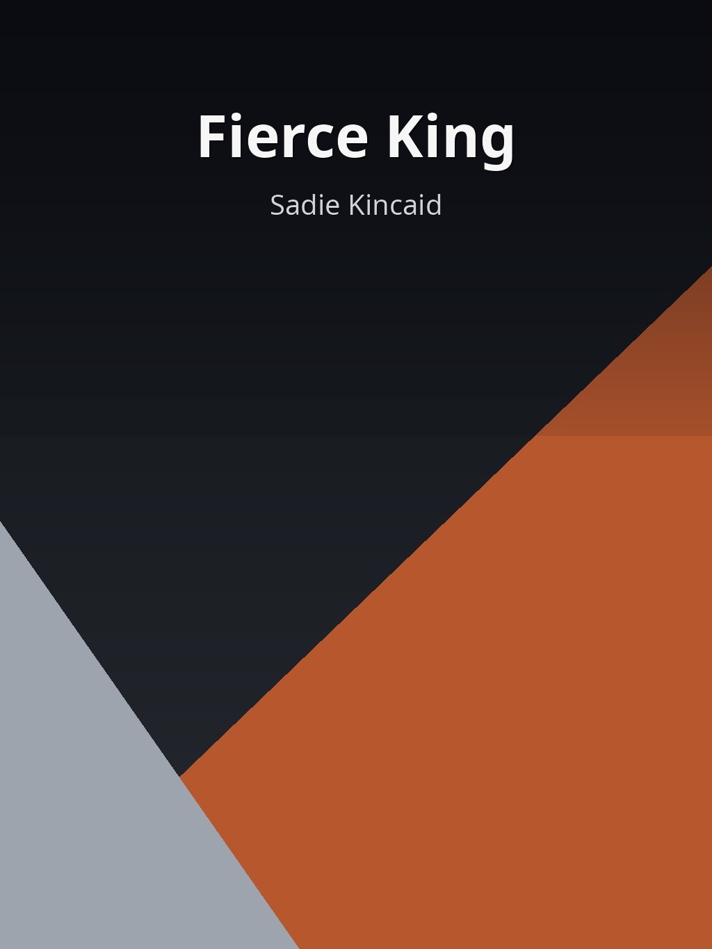 Fierce King by Sadie Kincaid book cover