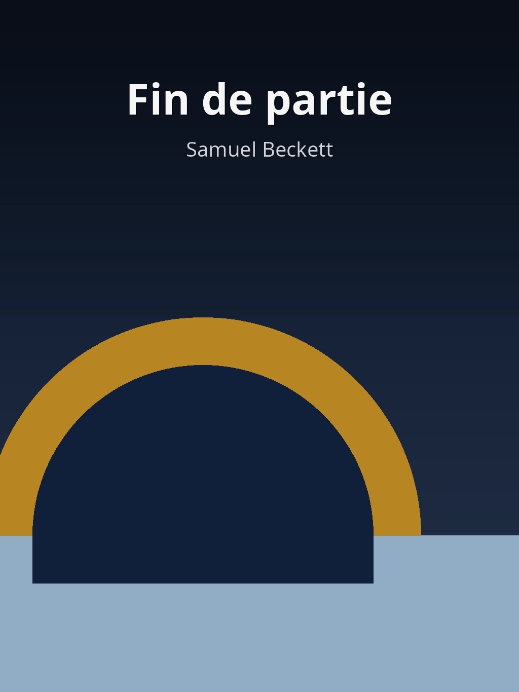 Fin de partie by Samuel Beckett book cover