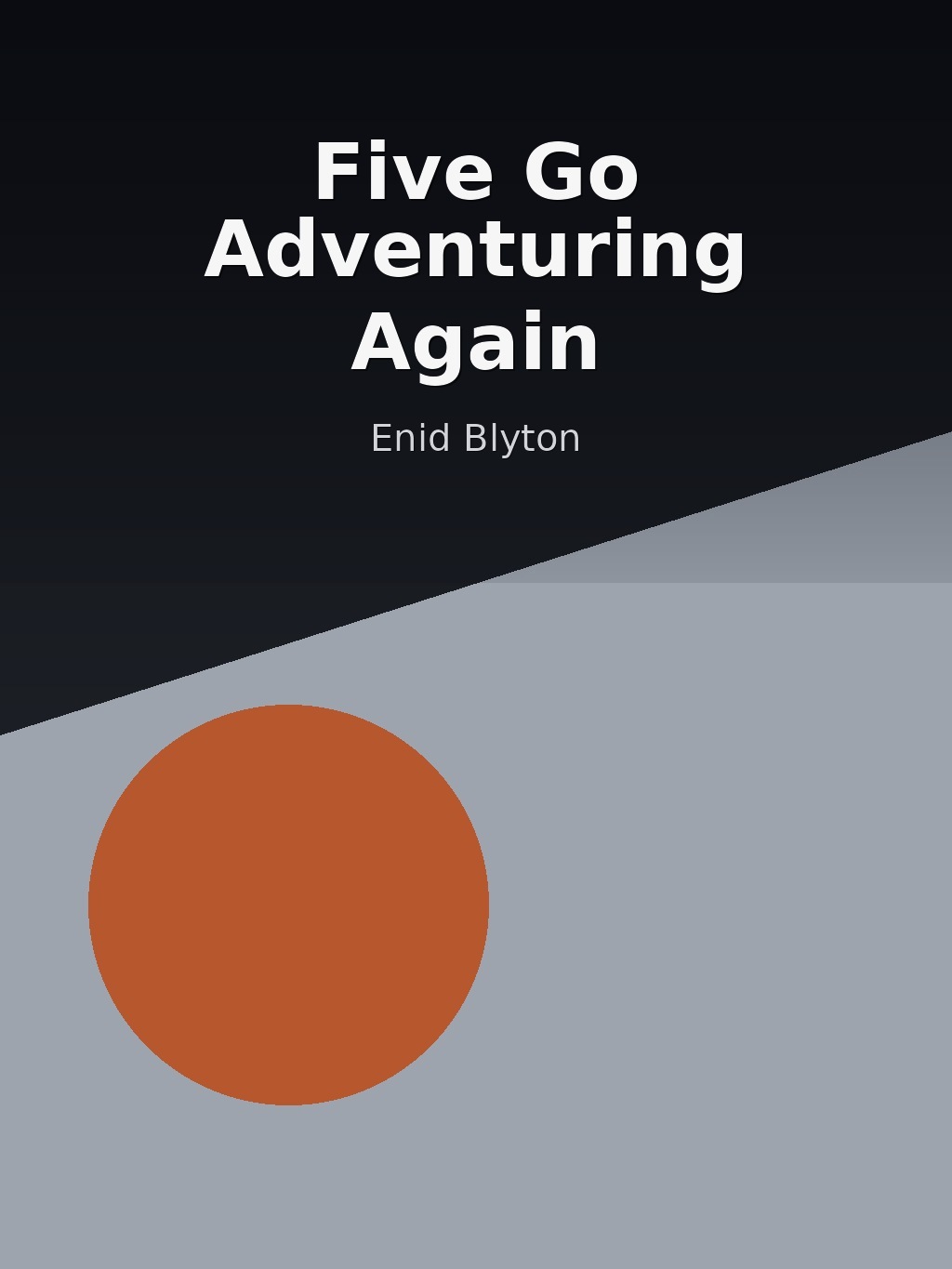 Five Go Adventuring Again by Enid Blyton book cover