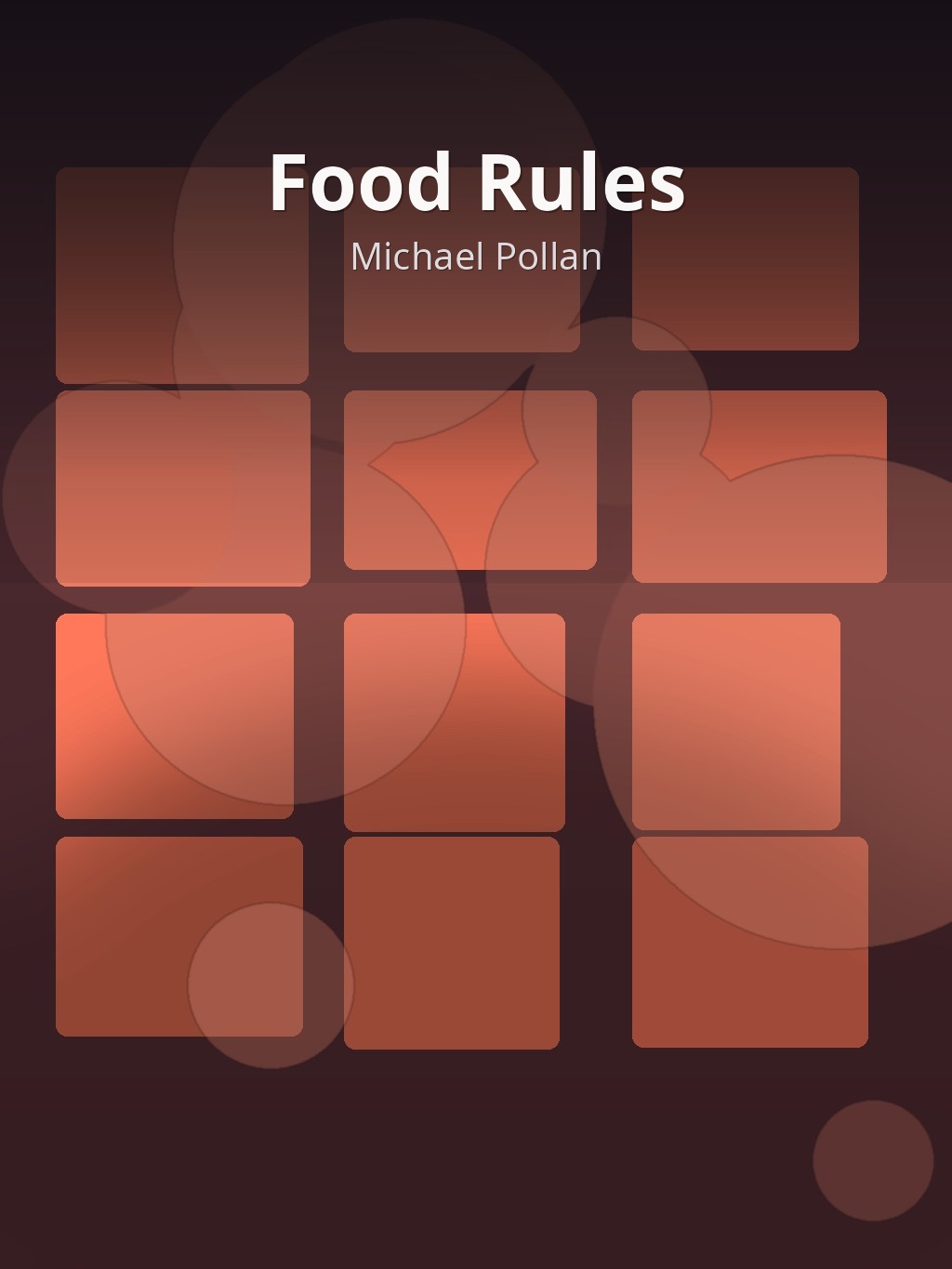 Food Rules by Michael Pollan book cover