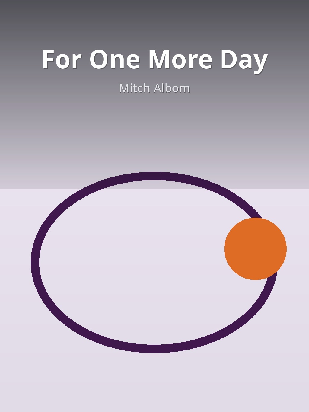 For One More Day by Mitch Albom book cover