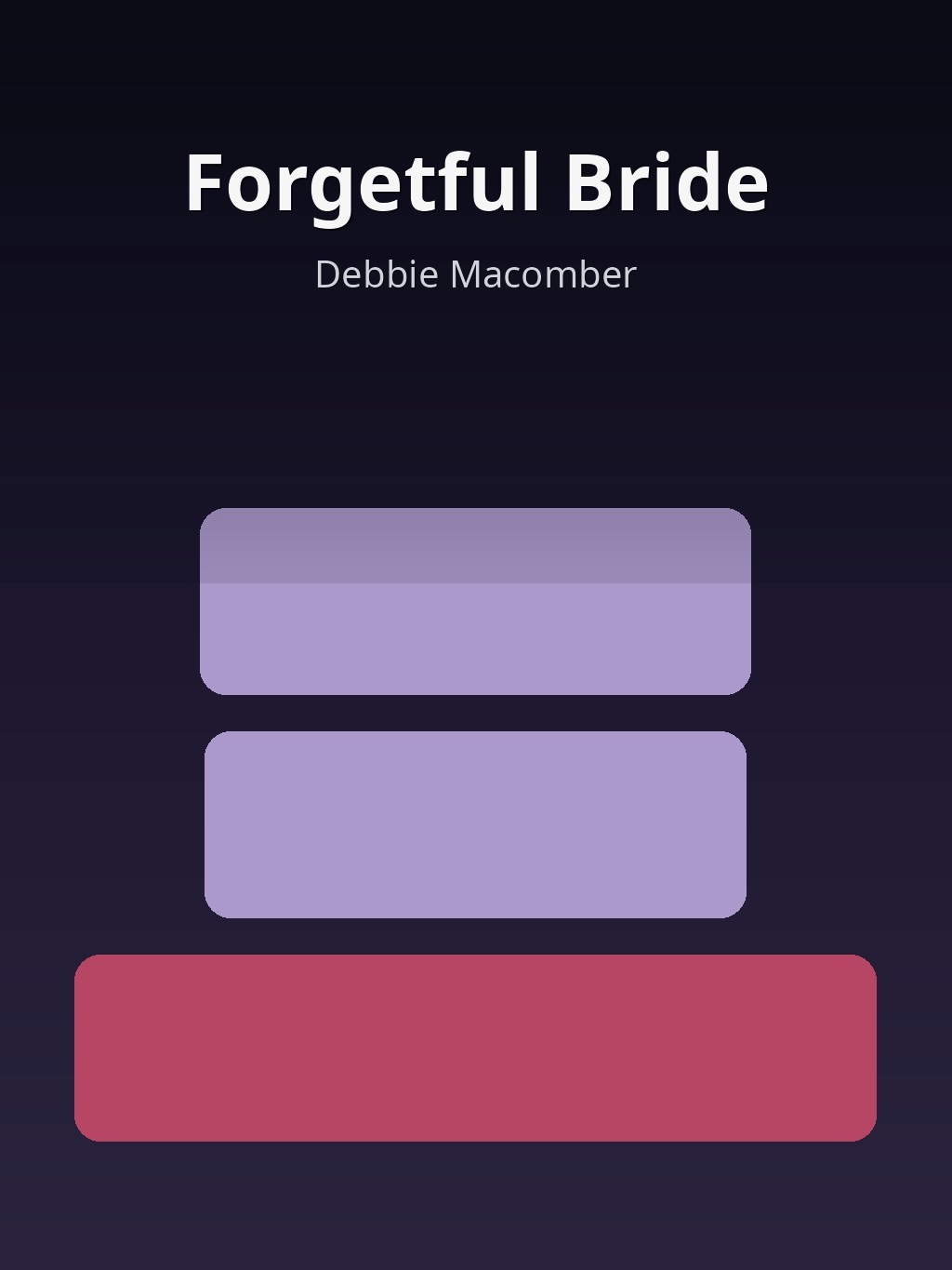 Forgetful Bride by Debbie Macomber book cover