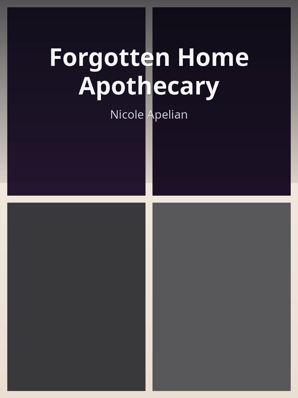 Forgotten Home Apothecary by Nicole Apelian book cover