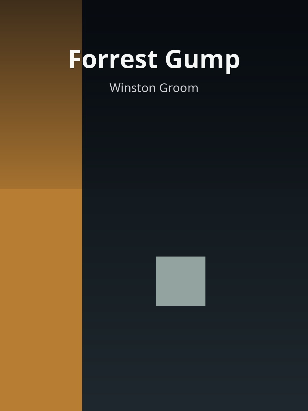 Forrest Gump by Winston Groom book cover