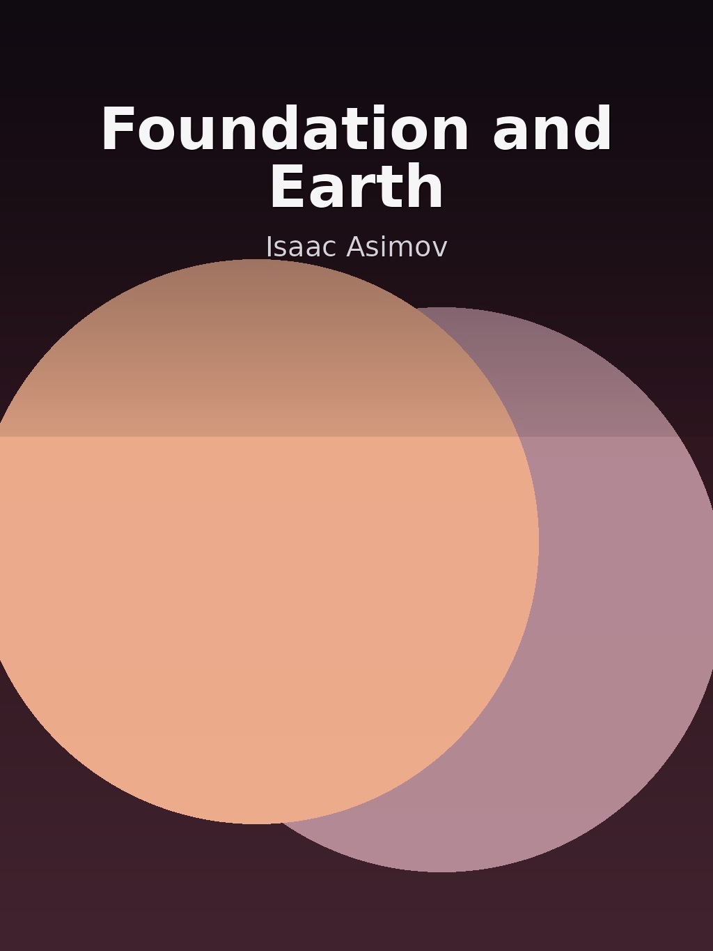 Foundation and Earth by Isaac Asimov book cover