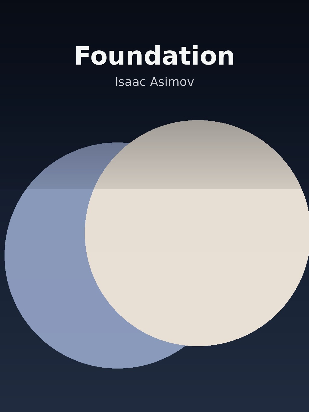 Foundation by Isaac Asimov book cover