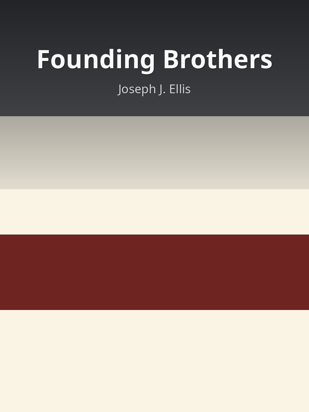 Founding Brothers by Joseph J. Ellis book cover
