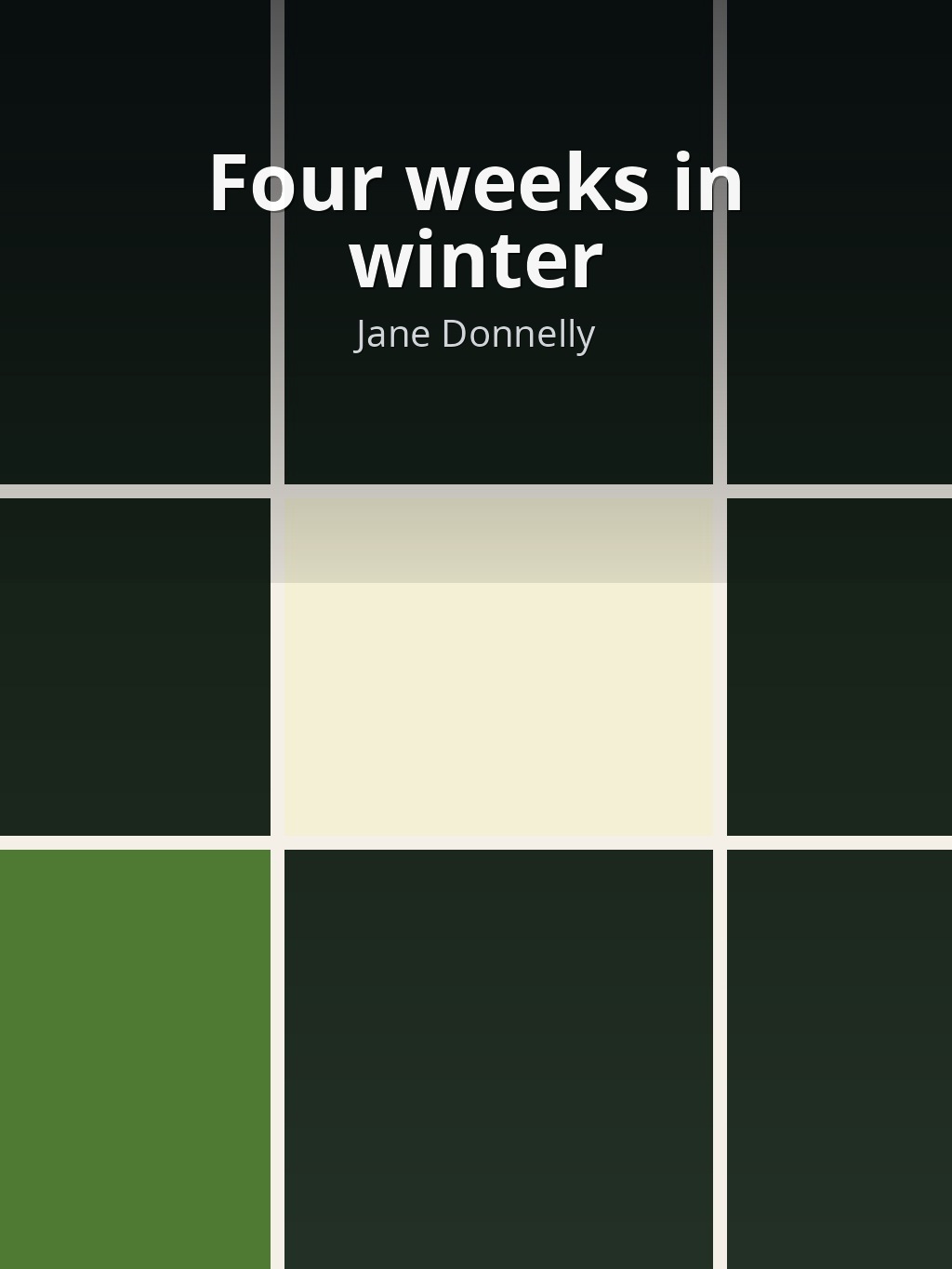Four weeks in winter by Jane Donnelly book cover