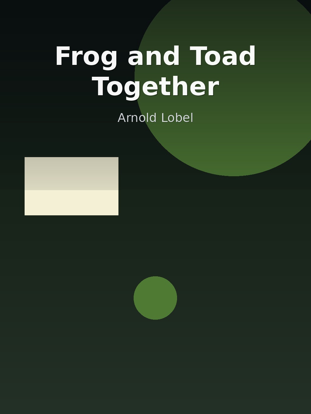 Frog and Toad Together by Arnold Lobel book cover