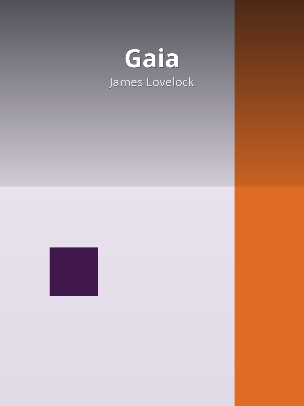 Gaia by James Lovelock book cover