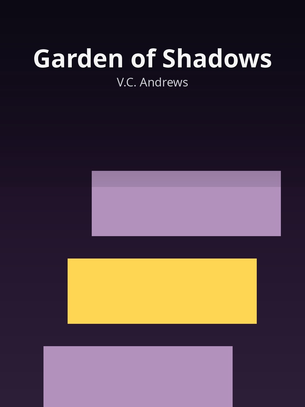 Garden of Shadows by V.C. Andrews book cover