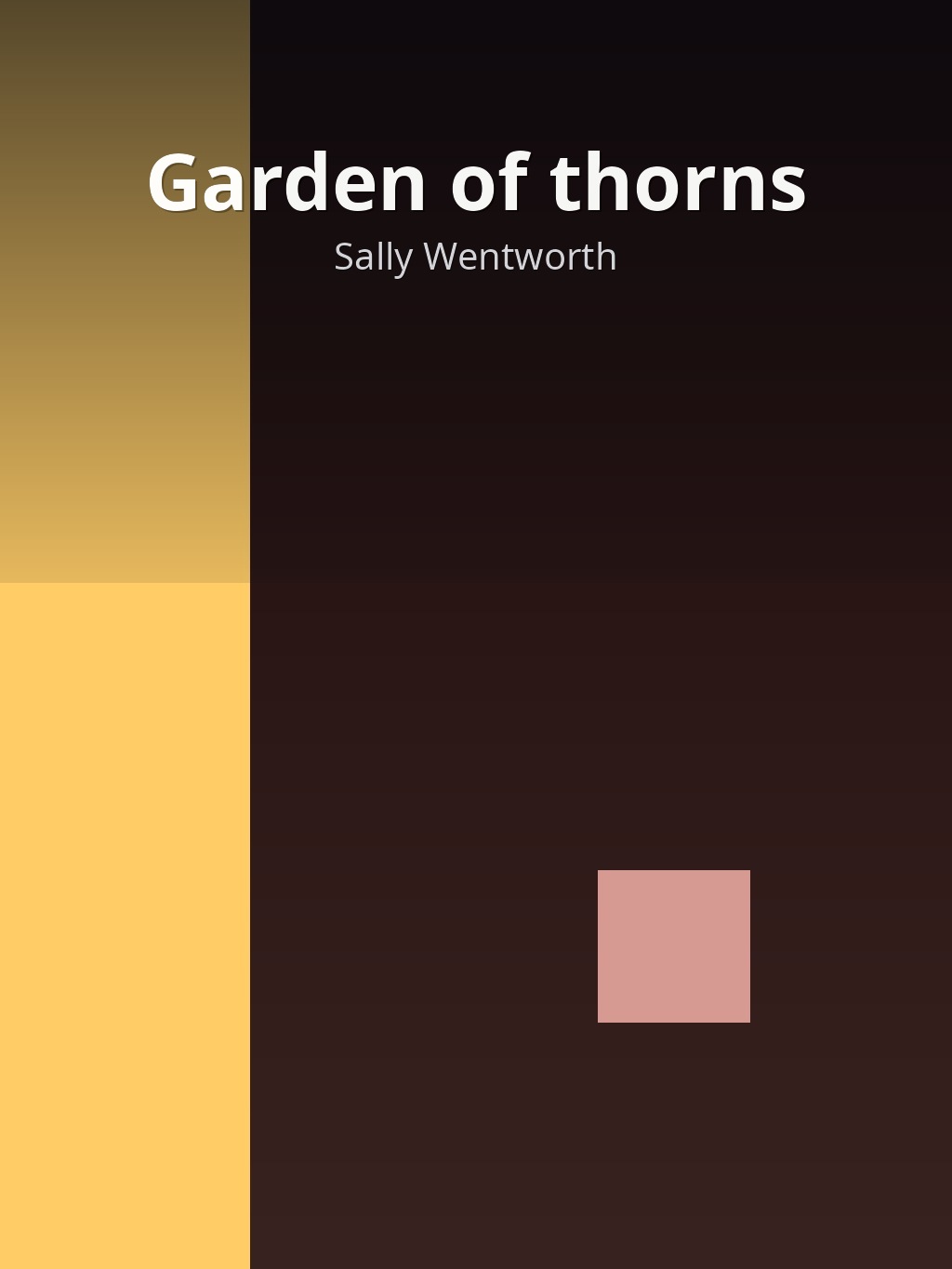 Garden of thorns by Sally Wentworth book cover