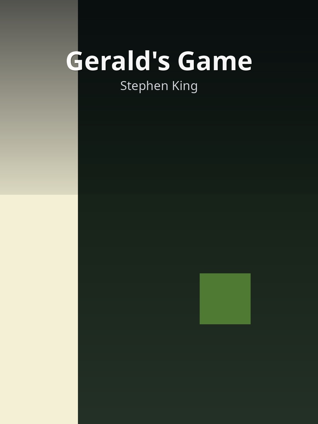 Gerald's Game by Stephen King book cover