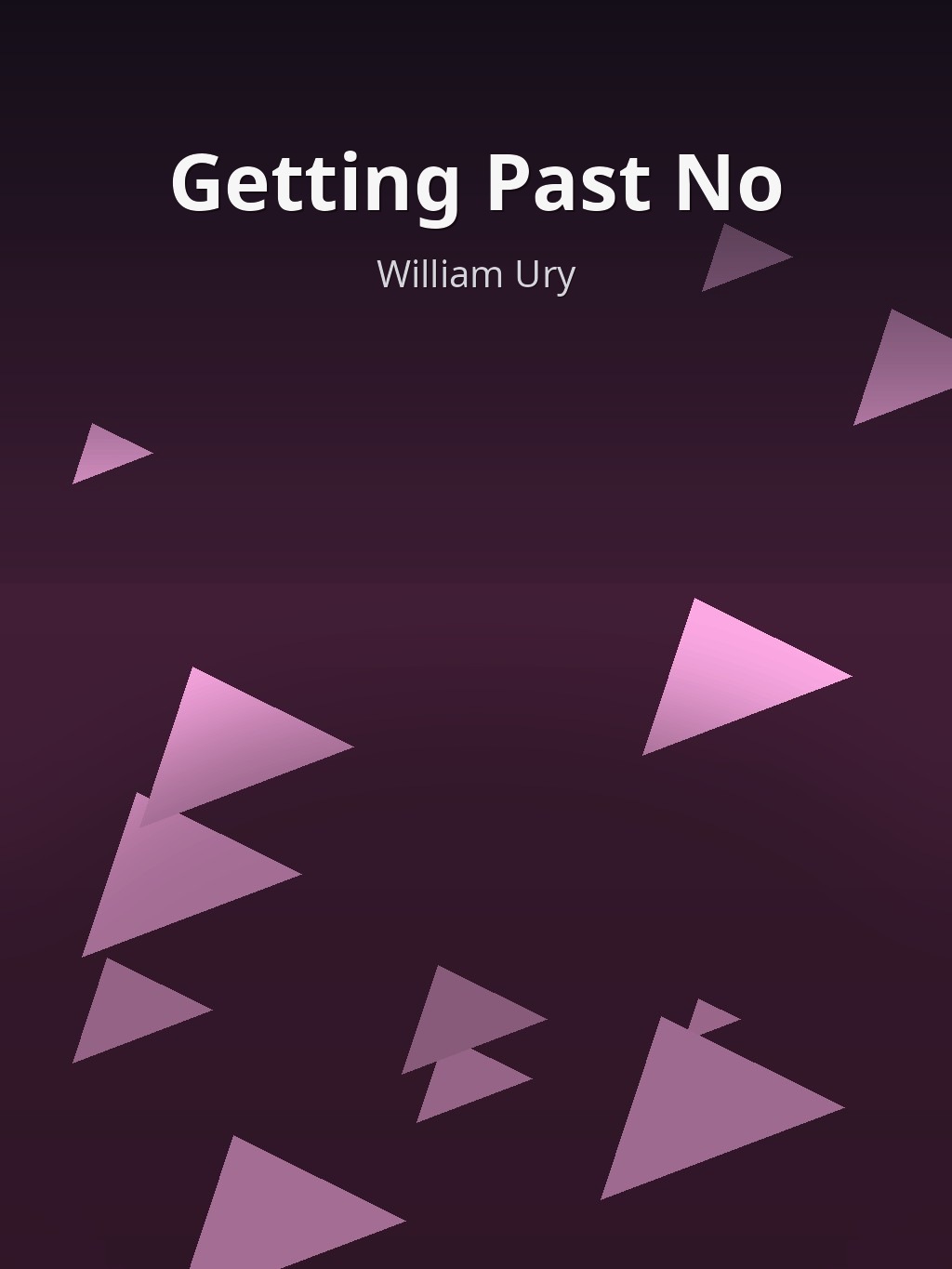 Getting Past No by William Ury book cover