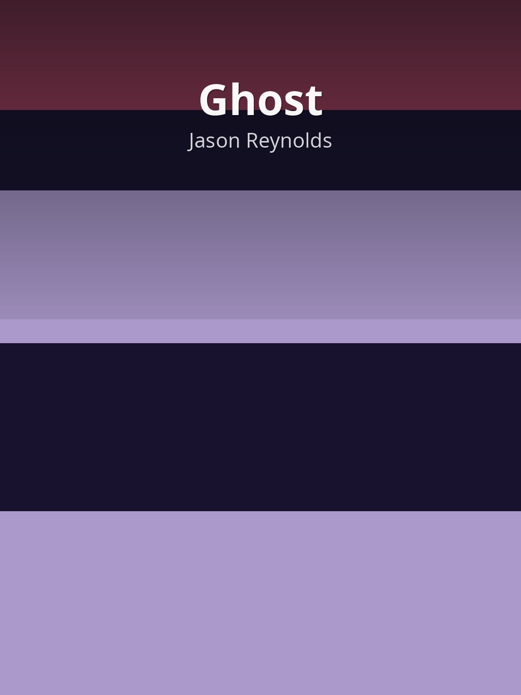 Ghost by Jason Reynolds book cover